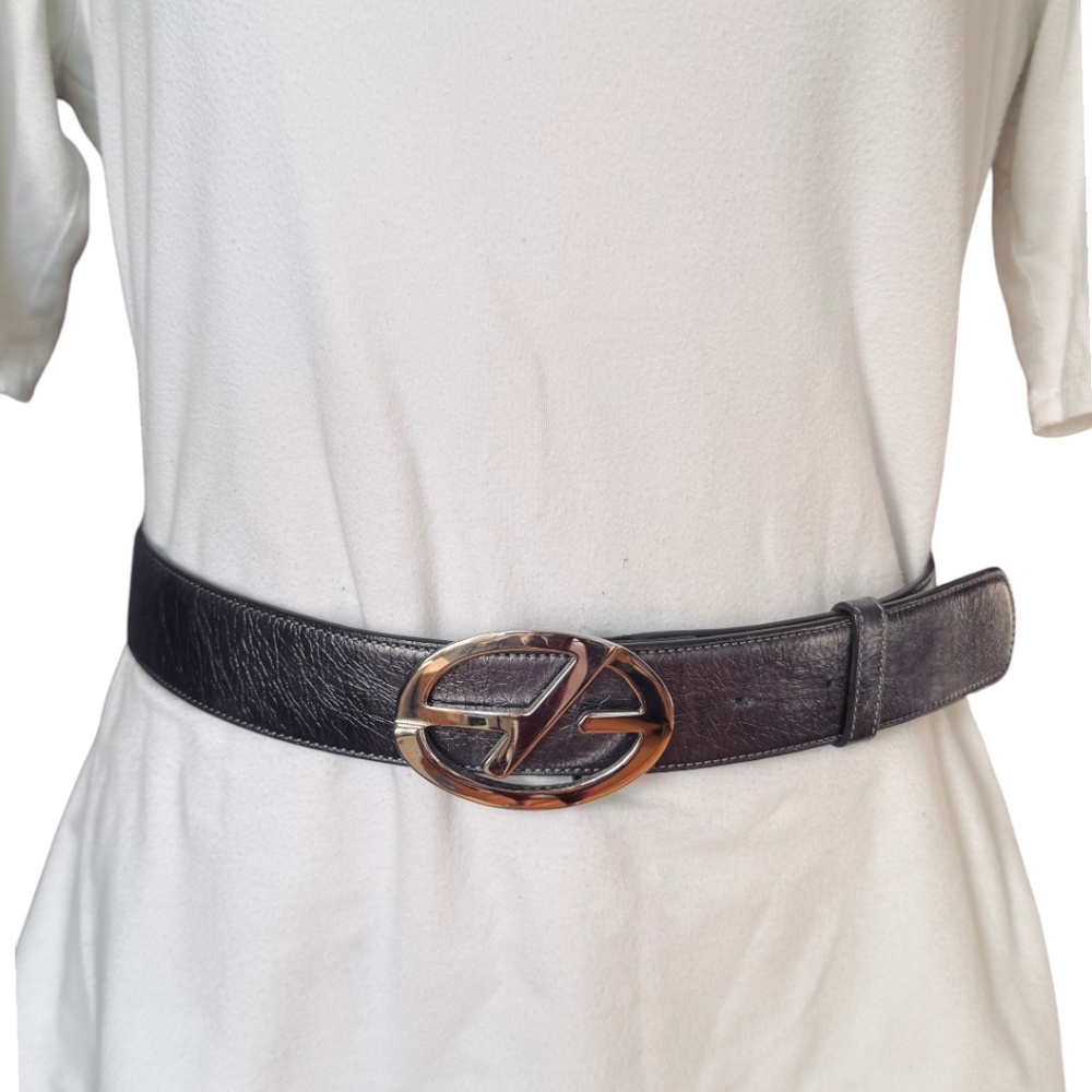 Francesco Biasia Metallic Leather Belt – Size M